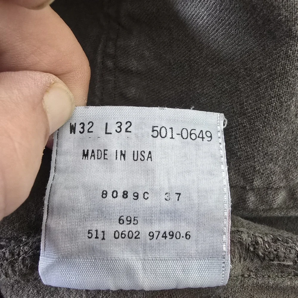 Levis 501 Jeans Mens 32x32 Brown 100% Cotton Straight Leg VTG Y2K Made‎ In USA